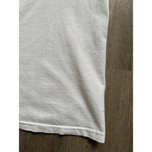 Vintage 90's USS Arizona Pearl Harbor Hawaii Battleship USA World War White Tee - Picture 8 of 16